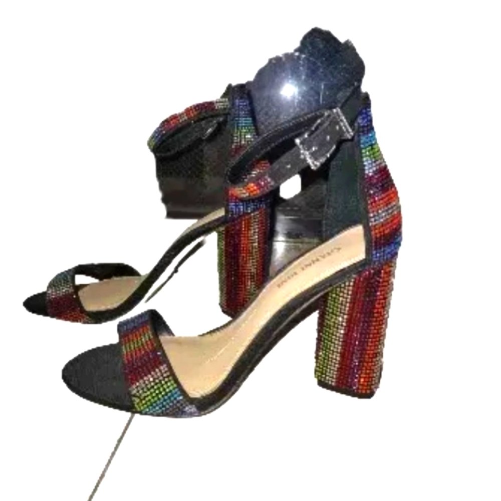 Gianni Bini ladies rainbow rhinestone heals